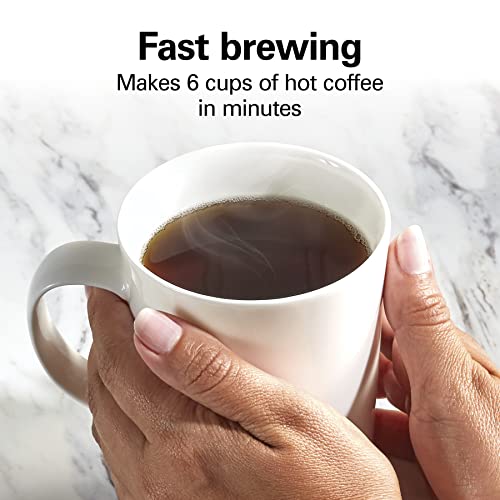 Image of Hamilton Beach Home Barista 7-in-1 Small Coffee Maker with Seven Ways to Brew, 6 Cup Carafe, Drip, Single Serve, French Press, Pour Over, Cold Brew, Easy-Fill Reservoir, Black (46251)