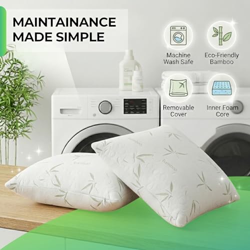 Almohada de espuma viscoelástica ajustable tamaño Queen miniatura 6