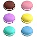Produktbild LumenTY 18 Stück Macaron döschen Mini nett Bunt macaron Ohrringe/Kopfhörer Organizer Aufbewahrungskiste Klein Runde Pillendose 6 verschiedene Farben