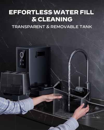 Image of Silonn Nugget Ice Maker Countertop with App & Voice Control, 44lbs /24H Pebble Ice Machine, 3L Water Tank, Self Cleaning Sonic Ice Maker, Soft Chewable Ice for Home, Kitchen, Party
