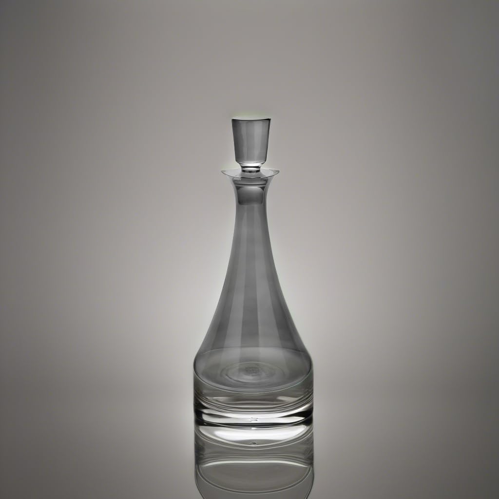 Bruno Magli 49-Ounce Whiskey Decanter With Stopper - Glass Liquor Decanter For Bourbon, Brandy & More - View #6