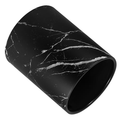 Papelera redonda sin tapa negra VALICLUD