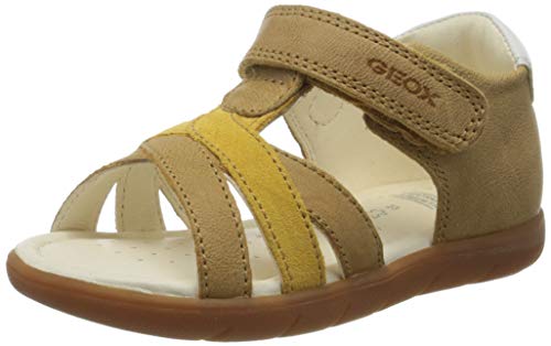 Geox Baby Mädchen B ALUL Girl D Sandalen, Gelb (Ochre C2112), 22 EU