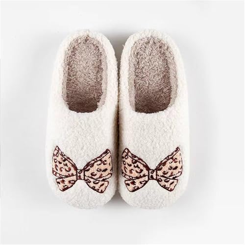 Image of Halloween Pumpkin Slippers for Womens Mens Cute Cartoon Slippers Plush Warm Memory Foam Shoes