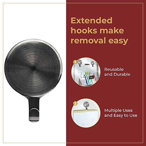 Haute Decor Attract Magnetic Hanger, 1 Pack - Strong Magnet Hook for Metal Doors and Surfaces