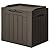 JUMMICO 31 Gallon Resin Deck Box Waterproof Indoor Outdoor Storage Boxes for Patio Furniture Cushions and Garden Tools