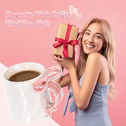 12oz-Coquette-Pink-bow-mug-cup-350ml-Charming-Mugs-with-Pink-Bow-handle-for-Women-Coquette-Decor-Valentines-Mugs-Christmas-Thanksgiving-Day-Mugs-Birthday-Gifts-for-Family-Friends