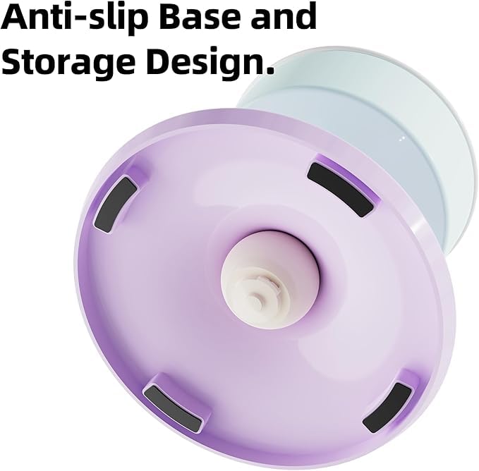 KUTKUT Ceramic Elevated Raised Cat & Small Dogs Bowl, Cat Food Dish with Stand, 3 Height Adjustable Raised Dog Bowl Stand for Small Dog Cats,Adjusts to 4.69",5.98",7.28"(Capacity:350ml, Mint Lavender) 3
