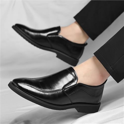 Mens Slip On Breathable Business Formal Dress Shoes Spring Commuter Loafers Soft Leather Office Work Footwear2