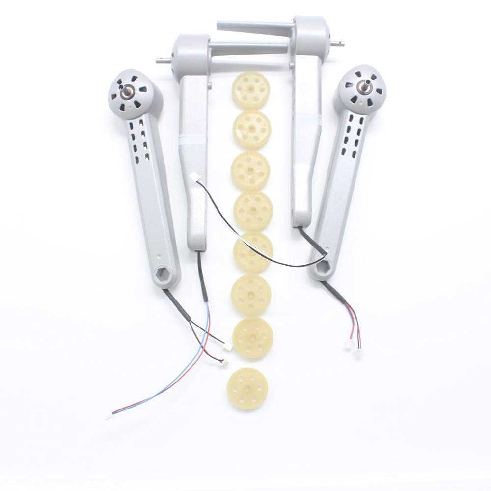 【Partes de Juguete de Control Remoto】 F3 Drone Repuestos Accesorios Hélices Engranajes Cuchillas Prop Motor Motor Brazo - Materiales ambientalmente amigables (Color : White)