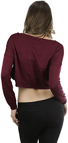 Image of ToBeInStyle Women's Long Sleeve Cropped Sweater