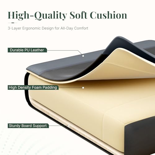 Image of Computer Gaming Chair with Footrest, Ergonomic High Back PU Leather Video Racing Chair with Adjustable Headrest & Linkage Armrest, for Office and Home, Adults, Grey