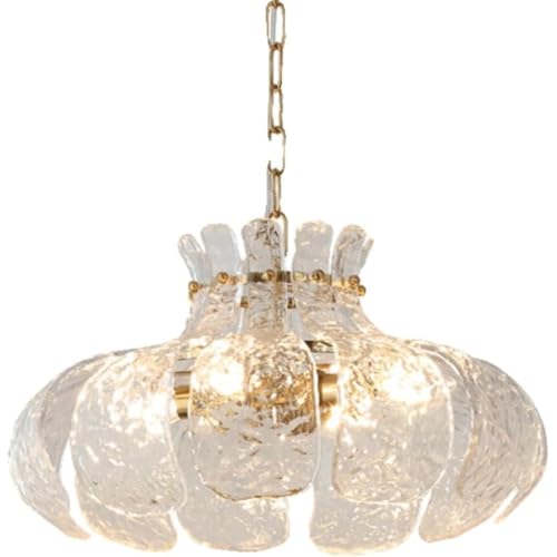 Lustre industriel moderne réglable pour éclairer grand salon sombre, suspension verre 39 pouces