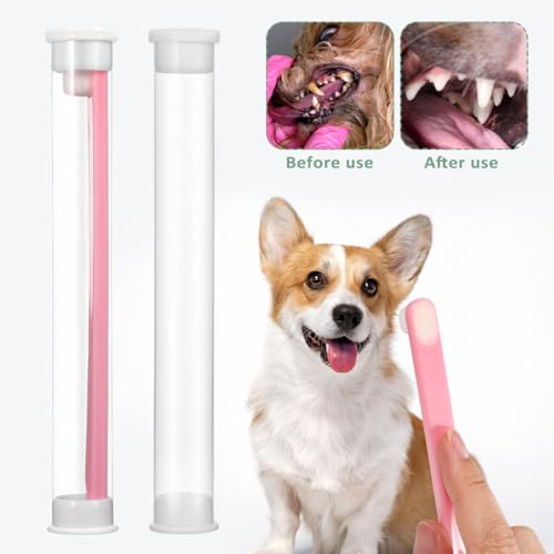 Image of Pet Oral Cleaning Toothbrush Set - Soft Bristle Toothbrushes for Cats Dogs and Rabbits - Care for Sensitive Teeth - 3 Pack