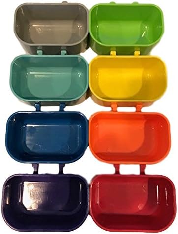 All Things Bunnies EZ Plastic Crock - Gray 20oz Rabbit & Small Animal Feeder image 2