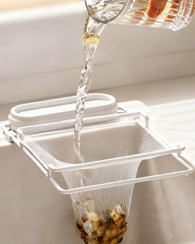 Colador plegable para fregadero con 100 bolsas de malla