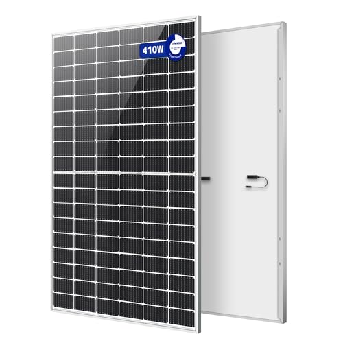 【TÜV・IEC認証】LVYUAN(リョクエン) 410W ソーラーパネル 1枚入 新技術 PERC 高性能 単結晶 400W 動作電圧：31.4v 開放電圧 37.3V次世代型 太陽光パネル 太陽光チャージ 変換効率21% 超高効率! 省エネルギー 小型 車、船舶、屋根、ベランダーに設置 災害対策