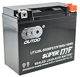 Batterie Gel AGM OUTDO YTX20L BS 12V 18Ah Moto Quad Sans Entretien Haute Performance Borne Positive Droite