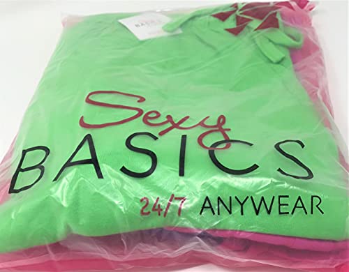 Image of Sexy Basics Women's 100% Cotton Lounge Pants | Capri Style Pajama Sleep Bottoms | Drawstring & Pockets |Multi-Packs & Colors