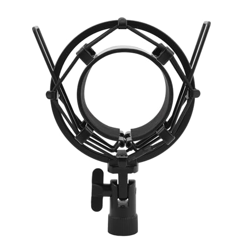 Microphone Shock Mount, Universal Shockmount For Microphones 55-60Mm In Diameter, Anti Vibration and Noise Mic Clip Holder Mount with Soft Pad