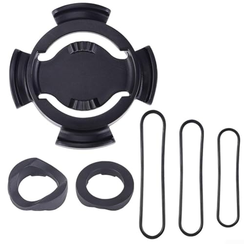 Soporte para computadora de bicicleta compatible con Polar V650, M450 y M460, soporte para manillar con correas de 3 tamaños para MTB y accesorio de bicicleta de carretera, negro