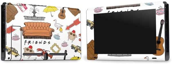 Skinit Decal Gaming Skin Compatible with Nintendo Switch Bundle - Officially Licensed Warner Bros Classic Friends Icons Design