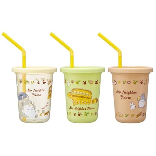 Skater SIH2ST-A Tumbler with Straw, 8.1 FL oz (230 ml), 3 Pieces, My Neighbor Totoro Cat Bus, Studio Ghibli, Made in Japan | Ya disponible en tu tienda friki favorita! En mundofriki.es!