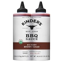 Kinders Organic Hickory Brown Sugar BBQ Sauce, 20.4 Ounce Pack of 2