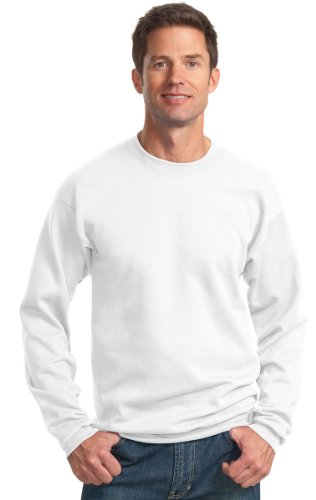 Port & Company Classic Crewneck Sweatshirt>M White PC78