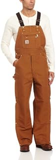 Carhartt Men's Zip To Thigh Bib Overall Unlined,Carhartt Brown,38 x 34