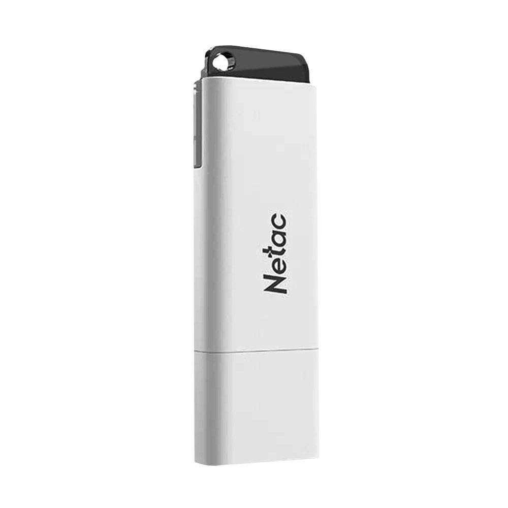 Netac U185 USB 2.0 64GB Flash Drive, White