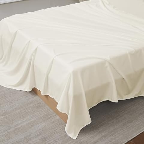 Ultra Soft Full Size Flat Sheet in Ivory Cover