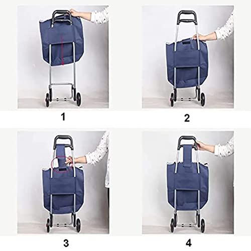 Eyccier Einkaufswagen Ersatzbeutel tragbar wasserdichte Oxford Stoff Einkaufswagen Trolley -Taschen Trolley -Zubehör – Bild 3