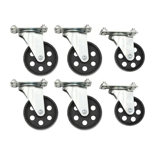 Grúa de elevación de motor plegable de 2 toneladas, dispositivo de elevación de carrocería de acero de carbono de alta resistencia con 6 ruedas de dirección de hierro 2T Rojo - Soporte