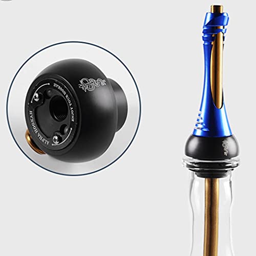 GaoYunQin Tragbar Shisha-Set 1 Schlauch Shisha Combo Kit, Prämie Aluminium Shisha-Kit Huka Rauchgenuss (Color : Black) – Bild 4