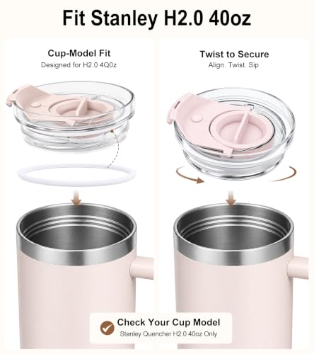 Lid Kit for Stanley Quencher H2.0 40oz, Cold Brew Tea Infuser - image 2