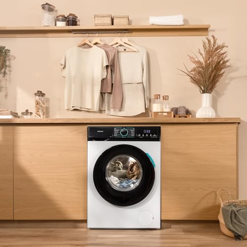 Cecotec Waschmaschine 6Kg Frontlader Bolero DressCode 6160: 1200 U/min, 11 Programme, niedriger Verbrauch, Inverter Plus Motor, Steam Max, Trommelreinigung, Schnellprogramm 15', LED-Anzeige – Bild 4