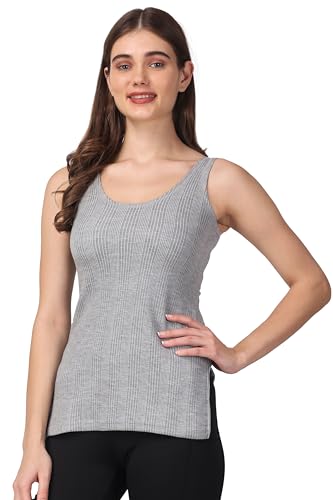 Image of FF Women's Thermal Scoop Neck Cami Tank Tops, Ultra Soft Fleece Lined Camisole, Winter Warm Underwear Top