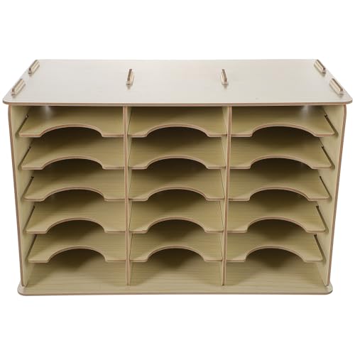 Boîte de rangement bois multi-compartiments, cadeau idéal pour un collègue