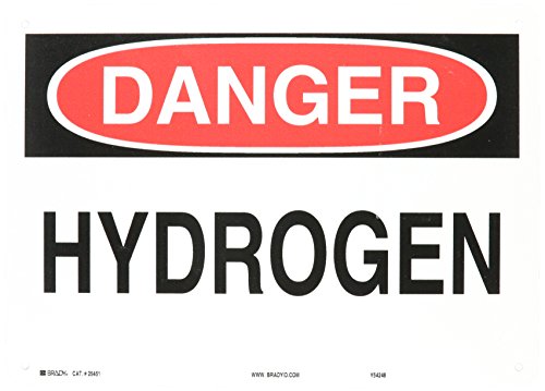 Panneau de danger pour sécuriser les connexions d'hydrogène Brady 262-25451