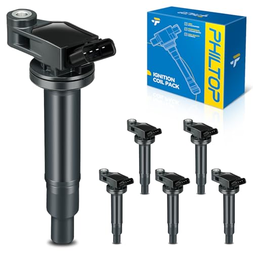 Image of PHILTOP UF267 Ignition coils Fits for Toyota 2001-2006 Sienna, 2001-2010 Highlander 3.3L /3.0L, 2000-2004 Avalon, Lexus 2004-2006 RX330, 1999-2003 RX300, 2004-2006 ES330, 1999-2003 ES300