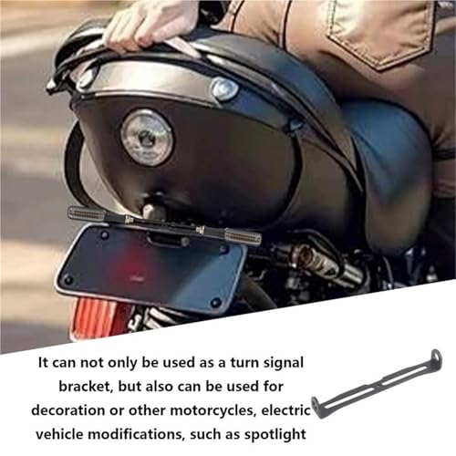 Soporte de luces giro para motocicleta ideal para instalar faros auxiliares en la barra 4