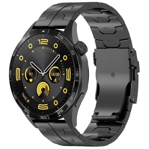 synsing Titanium Watch Metal Strap Compatible with Huawei Watch GT6/GT6 Pro/GT5 46mm, 22mm Metal Band for Huawei GT4/3 46mm/ 3 Pro 46mm,GT 2e/Active/Classic/2 Pro/46mm/Sport/Elegant