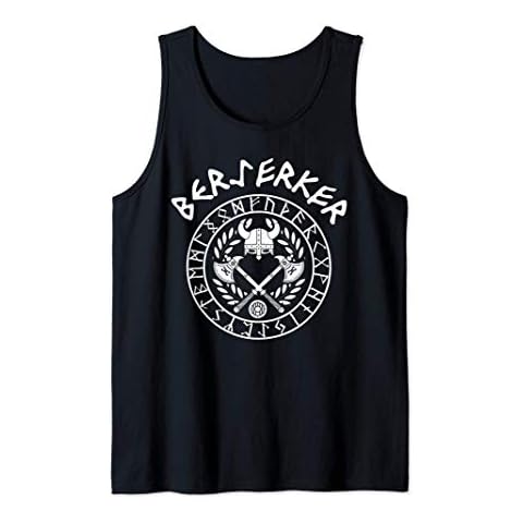 Camiseta sin Mangas Vikingo Berserk con Runas Cover