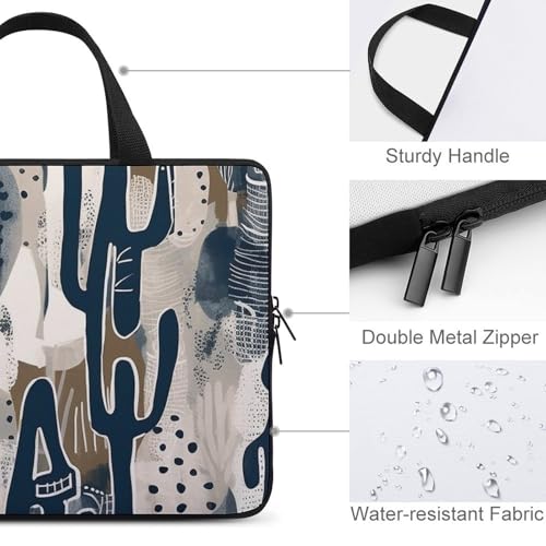 Bolsa para portátil azul cactus unisex miniatura 4