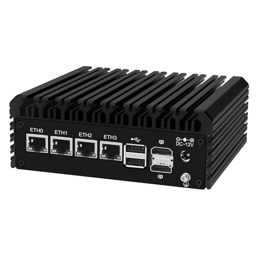 Mini PC N100 routeur pare-feu fanless avec 4 ports i226-V 2.5GbE