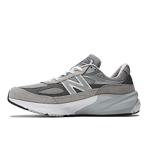 Image of New Balance Men's Made in USA 990v6 Sneakers, Grey /Grey, 9.5 Narrow
