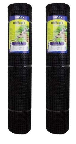 Tenax 2A040006 Deer Net, Black, 7-Feet by 100-Feet (Two Pack - Black)
