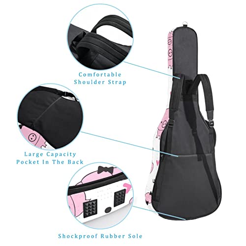 Housse de transport étanche pour guitare avec bandoulière réglable Rose botanique Fleur aquarelle, Multicolore 05, 42… - Les Beatles, Paul McCartney, John Lennon, RIngo Starr, George Harrison Housse de transport étanche pour guitare avec bandoulière réglable Rose botanique Fleur aquarelle, Multicolore 05, 42… – Image 4