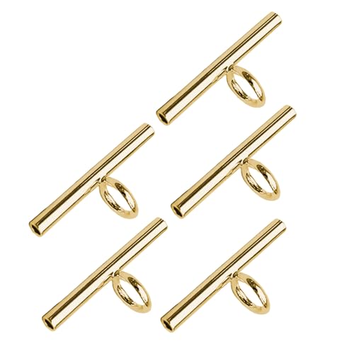 Image of PURPLELILY Convertible Necklace and Brooch Adapter Pin to Pendant Converters Jewelry Accessories Alloy Material for Brooch Necklace, 20mm, Metal, Gold